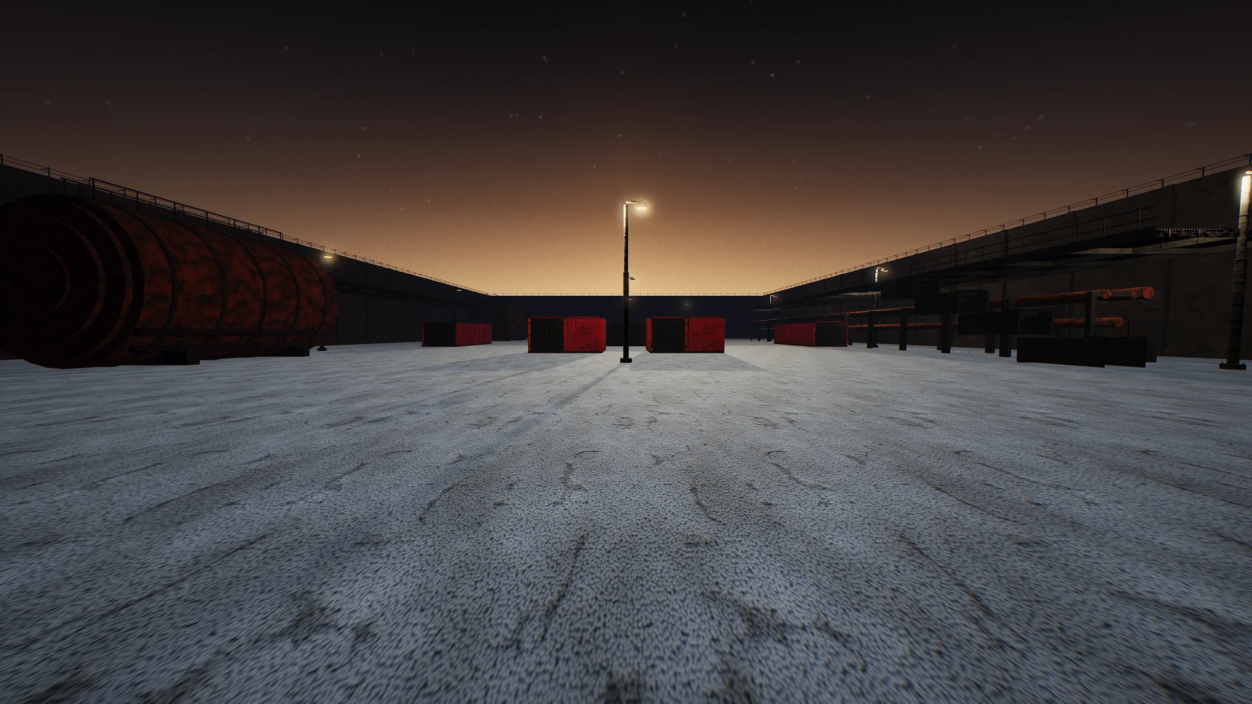 The Nightcell muster point at the southern gate, where a squad forms up before pushing into the yard.